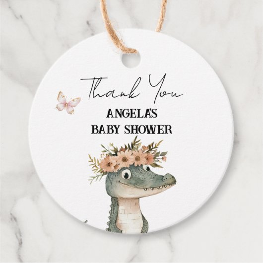 Dank u Safari Boho Baby shower Bedankjes Labels (Voorkant)