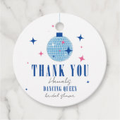 Dank u Santorini Musical disco vrijgezellenfeest Bedankjes Labels (Voorkant)