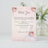  Dank u /Save de datum Verjaardag briefkaart (Staand voorkant)