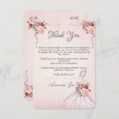 Dank u /Save de datum Verjaardag briefkaart (Voorkant / Achterkant)