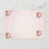  Dank u /Save de datum Verjaardag briefkaart (Achterkant)