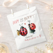 Dank u, Schattig Paar, Liefde is Lief Bruiloft Bedankzakje (Geknipt)