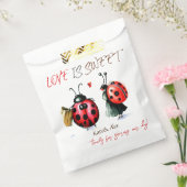 Dank u, Schattig Paar, Liefde is Lief Bruiloft Bedankzakje (Gezegeld)