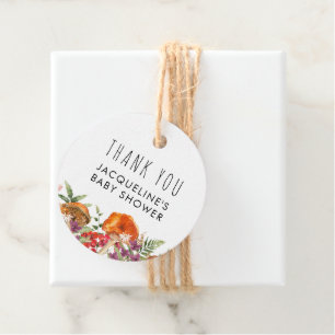 Dank u schattig paddenstoel Baby shower Bedankjes Labels