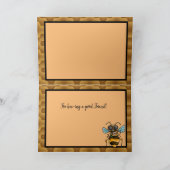 Dank u Schattige Honeybee Bedankkaart (Binnen)