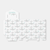 Dank u Schattigee haaien groene Baby shower gunst  Bedankdoosjes (Uitgevouwen)