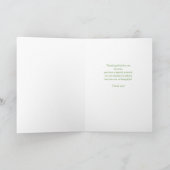 Dank u Schoonzuster Godsdienstige Groene Daisy Bedankkaart (Binnen)