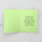 Dank u, Schoonzuster, Lelietje-van-dalen Bedankkaart (Binnen)