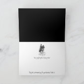 Dank u, Schrift & Ridder in Schijnende Pantser Bedankkaart (Binnen)