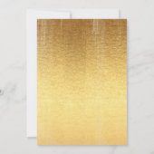 Dank u schrift typografie gouden rand bedankkaart (Achterkant)