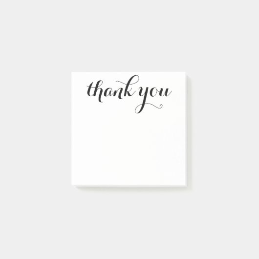 Dank U Script 3 x 3 Post-it® Notes (Voorkant)