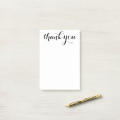 Dank U Script 4 x 6 Post-it® Notes (Op bureau)