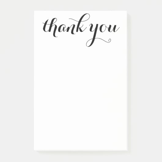 Dank U Script 4 x 6 Post-it® Notes (Voorkant)