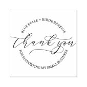 Dank u Script Baked Goods Bakkerij Business Rubberstempel (Afrduk)