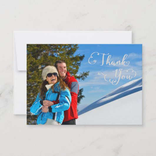 Dank U Script Foto - 3x5 Dank U Kaart (Voorkant)