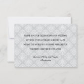 Dank U Script Foto - 3x5 Dank U Kaart (Achterkant)