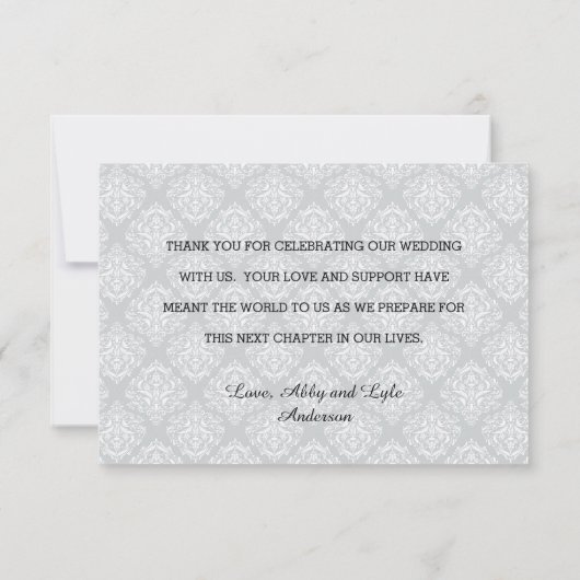 Dank U Script Foto - 3x5 Dank U Kaart (Achterkant)