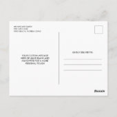 Dank U Script Foto Blauwe Huwelijk Briefkaart (Achterkant)