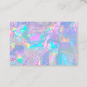 Dank u Script Opal Texture visitekaartje (Achterkant)