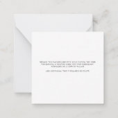 Dank U Script Plaid Tartan Thompson Rustic Notitiekaartje (Achterkant)