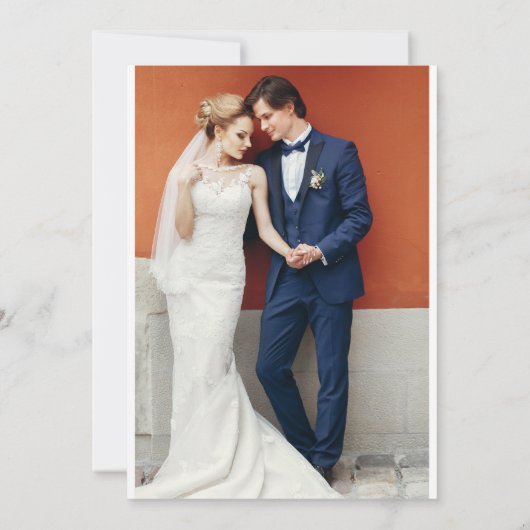 Dank u script trouwfoto dank u kaart (Achterkant)