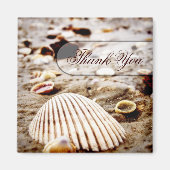 Dank u Seashells Beach Magnet (Voorkant)