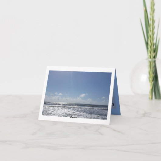 Dank u Seashore Kaart (Achterkant)