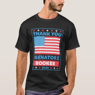 Dank u Senator Cory Booker 25 uur T-shirt