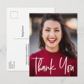 Dank u Senior Afstuderen Foto Aankondigingskaart (Voorkant / Achterkant)
