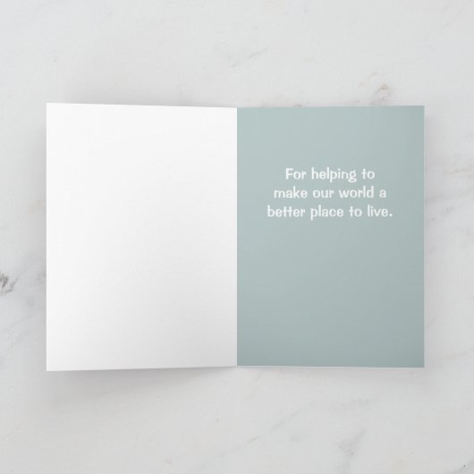 Dank u Senior voor mensen in verpleeghuis Bedankkaart (Binnen)