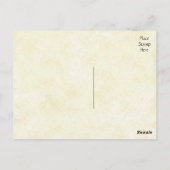 Dank u Shabby Chic  Tan Post Kaart (Achterkant)