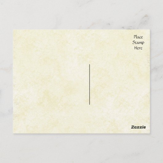 Dank u Shabby Chic  Tan Post Kaart (Achterkant)