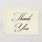 Dank u Shabby Chic  Tan Post Kaart (Voorkant / Achterkant)