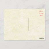 Dank u Shabby Chic  Tan Post Kaart (Achterkant)