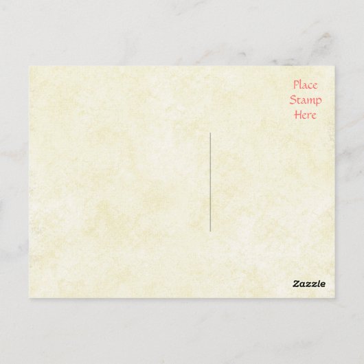 Dank u Shabby Chic  Tan Post Kaart (Achterkant)