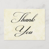 Dank u Shabby Chic Tan Post Kaart (Voorkant)