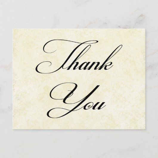 Dank u Shabby Chic  Tan Post Kaart (Voorkant)