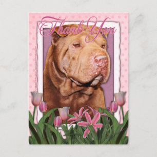 Dank u - Shar Pei - Lucky Briefkaart
