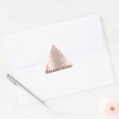 Dank u Shopping Roos Drips Gold Triangle Sticker (Envelop)