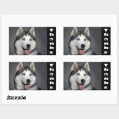 Dank u Siberische Husky Puppy Dog Custom Stickers (Vel)