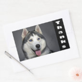 Dank u Siberische Husky Puppy Dog Custom Stickers (Envelop)
