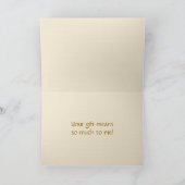 Dank u Sjabloon Gold Roos en Paarse Damask (Binnen)