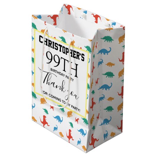 Dank u slechts Achtergrond Medium Gift Bag Medium Cadeauzakje (Voorkant Gekanteld)