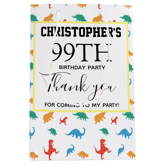 Dank u slechts Achtergrond Medium Gift Bag Medium Cadeauzakje (Voorkant)