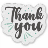 Dank u-Small Business Packaging Sticker (Voorkant)