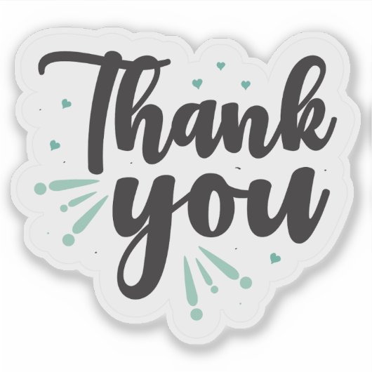 Dank u-Small Business Packaging Sticker (Voorkant)