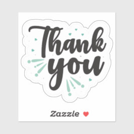 Dank u-Small Business Packaging Sticker