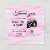 Dank u snap label delen mediacamera toevoegen soci (Achterkant)