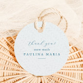 Dank u sneeuw veel winter quinceanera blauw bedankjes labels