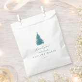 Dank u sneeuw veel winter quinceanera dennenboom bedankzakje (Geknipt)